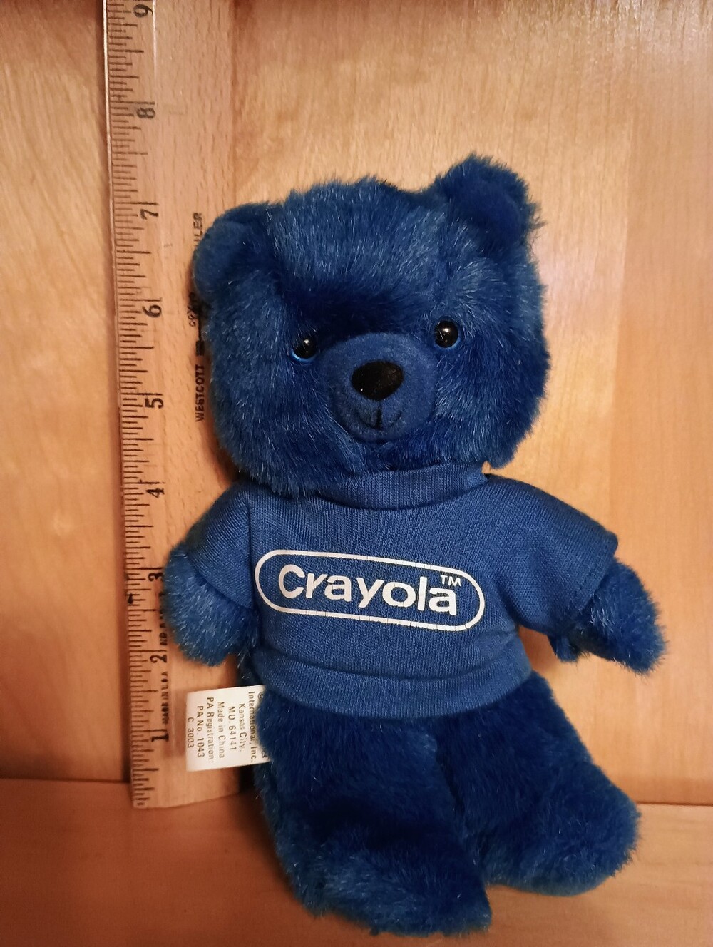 Vintage 1985 Crayola Crayon Plush Teddy Bear